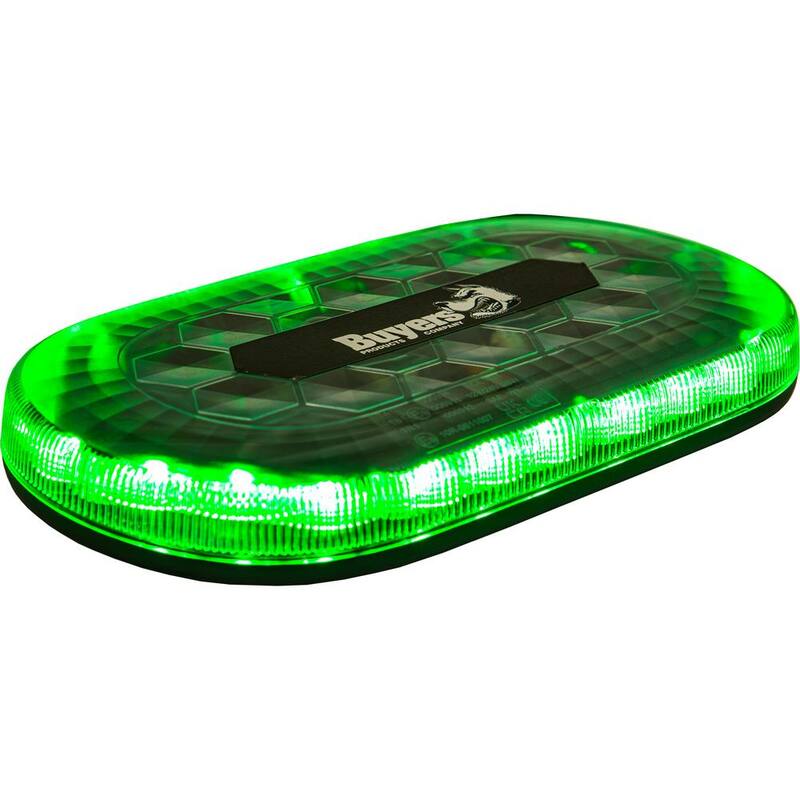 Buyers Products 13 in. Warning Multi-Mount Strobe Work Light Bar Amber/Green - 8891179