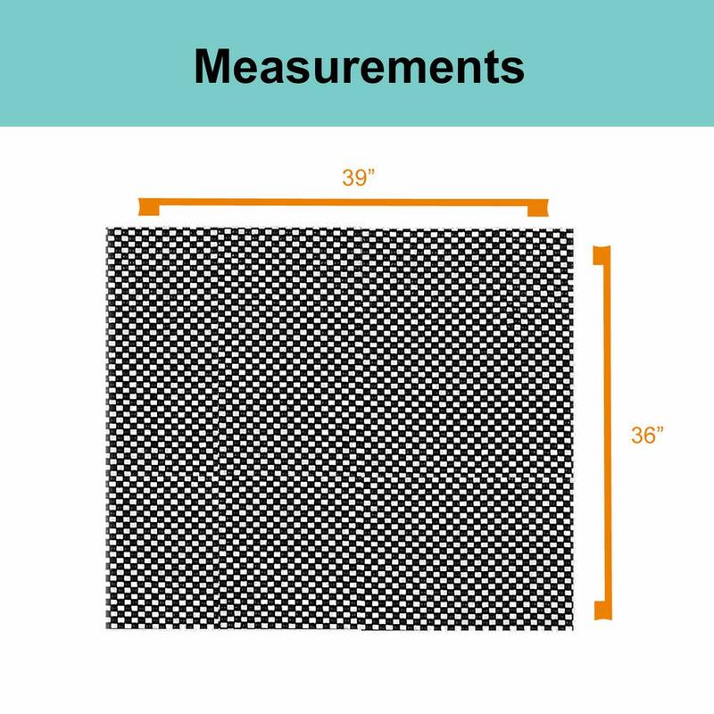 Mockins 39 in. x 36 in. Protective Non-Slip Car Roof Mat with Extra Cushioning - Black - MARMAT26