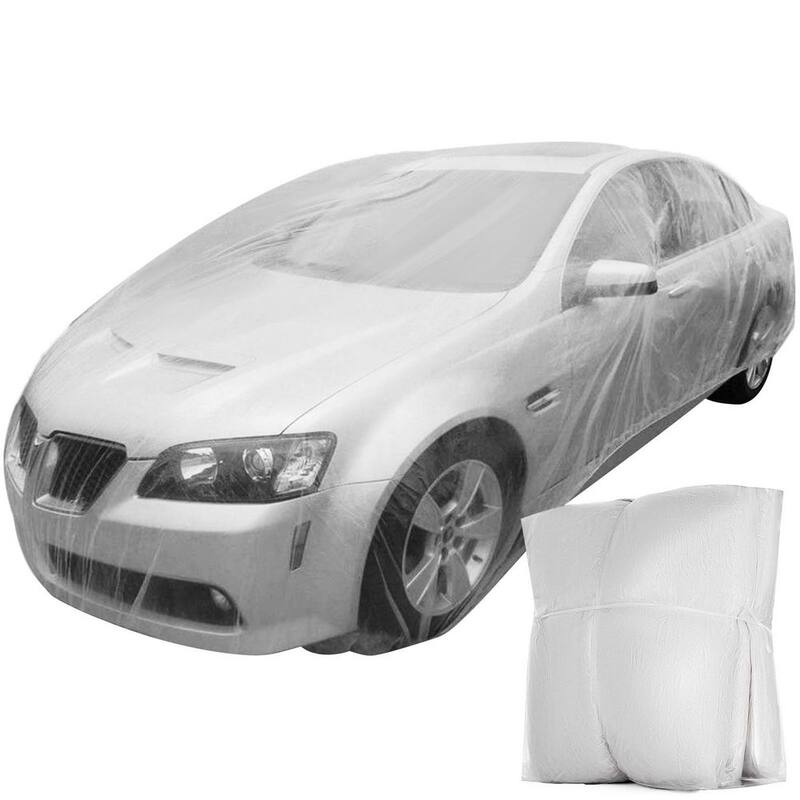 VEVOR Plastic 22 ft. x 12 ft. Car Cover Disposable Car Covers Universal Car Cover Waterproof Dust-Proof Full Cover (10-Pieces) - CY10BZSLCZ0000001V0