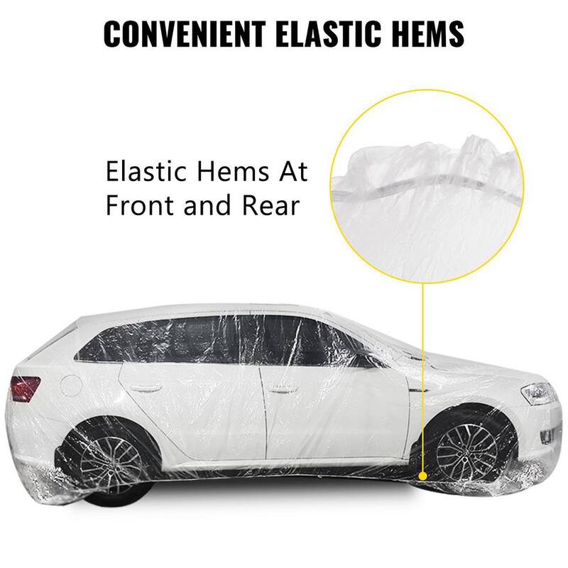 VEVOR Plastic 22 ft. x 12 ft. Car Cover Disposable Car Covers Universal Car Cover Waterproof Dust-Proof Full Cover (10-Pieces) - CY10BZSLCZ0000001V0