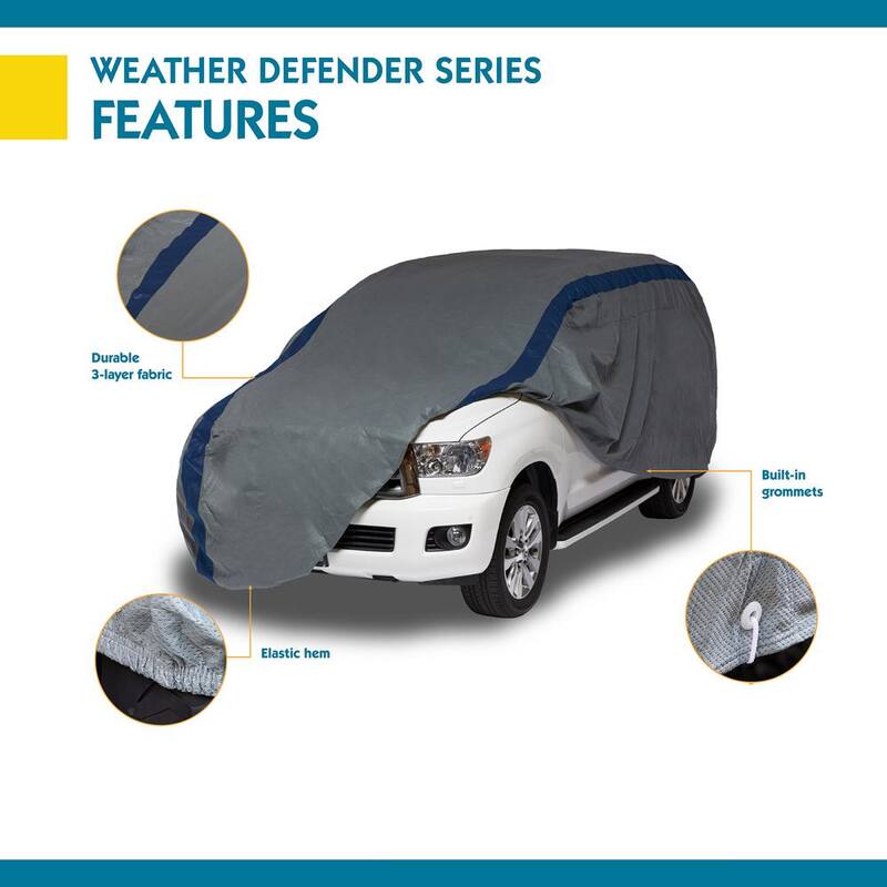 Classic Accessories Duck Covers Weather Defender SUV Semi-Custom Cover Fits up to 15 ft. 5 in. - A3SUV186
