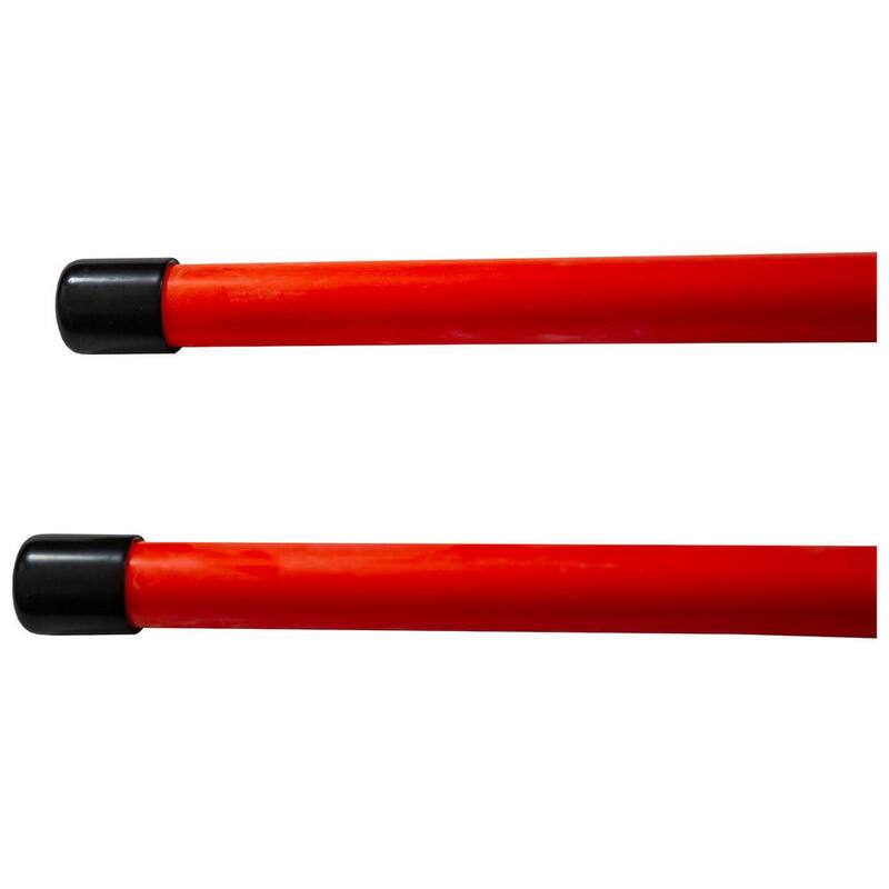 Buyers Products Company 3/4 in. x 48 in. Fluorescent Orange Bolt-On Bumper Marker Sight Rods with Hardware - 1308115
