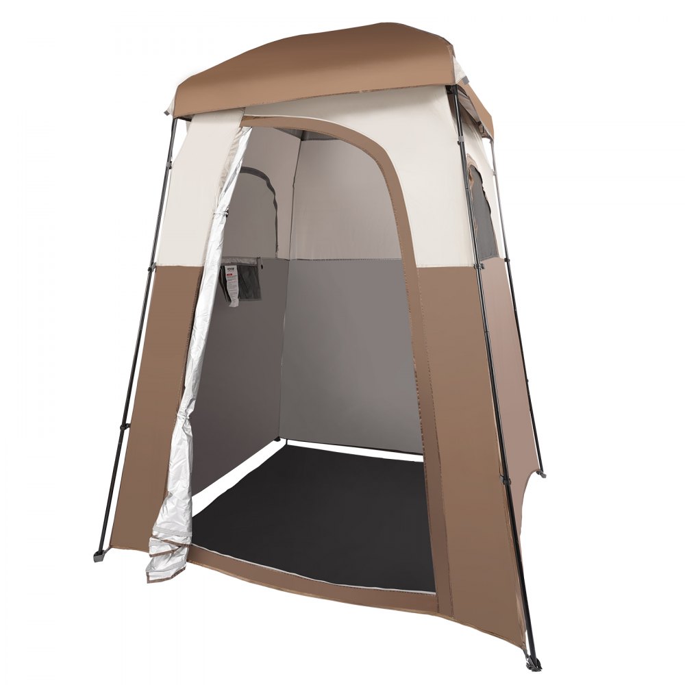 VEVOR Camping Shower Tent, 66" x 66" x 87" 1 Room Oversize Outdoor Portable Shelter, Privacy Tent with Detachable Top, Pockets, Hanging Rope and Clothesline, for Dressing, Changing, Toilet, Bathroom - GYZPZSTYDLNJBSIPYV0
