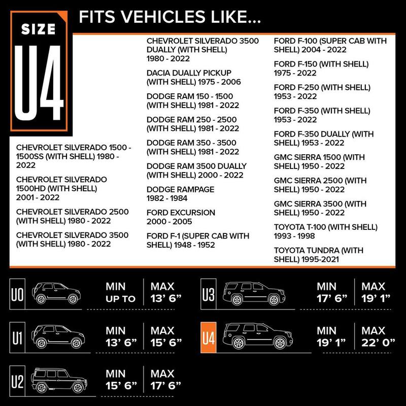Budge Protector V 264 in. x 80 in. x 72 in. Size T8 Truck Cover - 5LTF8