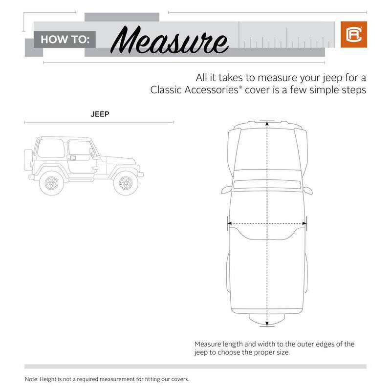 Classic Accessories PolyPro lll Jeep Cover - 10-020-251001-00