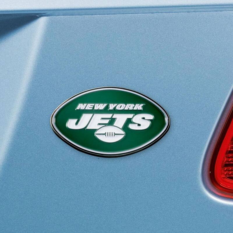 FANMATS NFL - New York Jets 3D Molded Full Color Metal Emblem - 22593