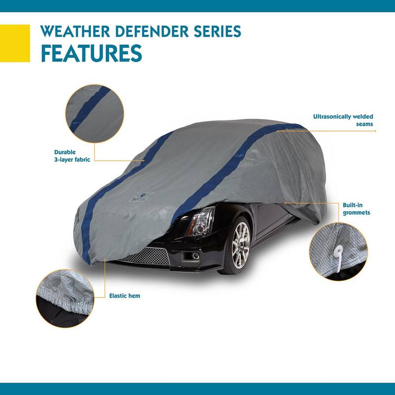 Classic Accessories Duck Covers Weather Defender Station Wagon Semi-Custom Car Cover Fits up to 15 ft. 4 in. - A3SW184