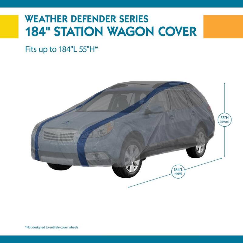 Classic Accessories Duck Covers Weather Defender Station Wagon Semi-Custom Car Cover Fits up to 15 ft. 4 in. - A3SW184