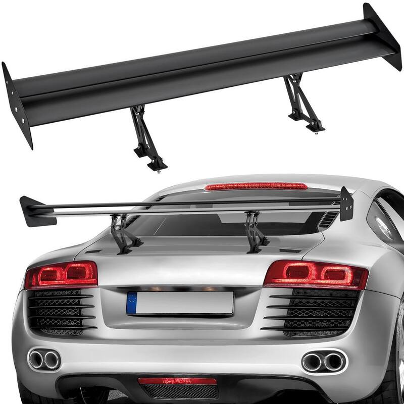VEVOR GT Wing Car Spoiler, 53.1 in. Universal Spoiler with Double Deck, Adjustable Lightweight Aluminum, Car Rear Spoiler Wing - TYXWYLHJLHJSC6ITCV0-0807