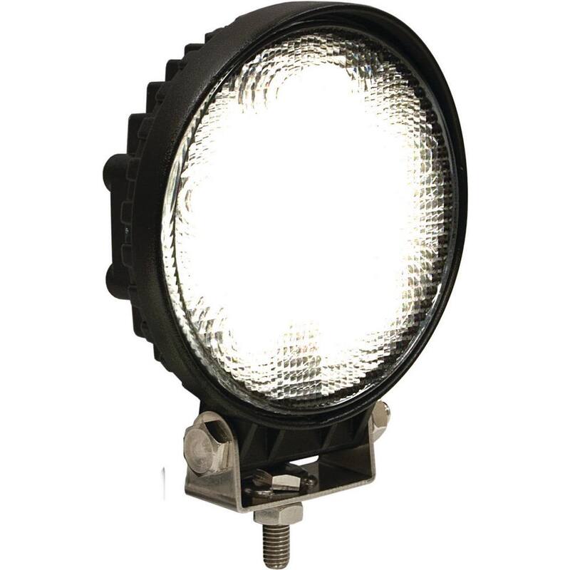 Buyers Products Company 4.5 in. Wide Truck Car Utility Off Road Vehicle Boat Marine Mounted LED Flood Work Light, Clear - 1492115