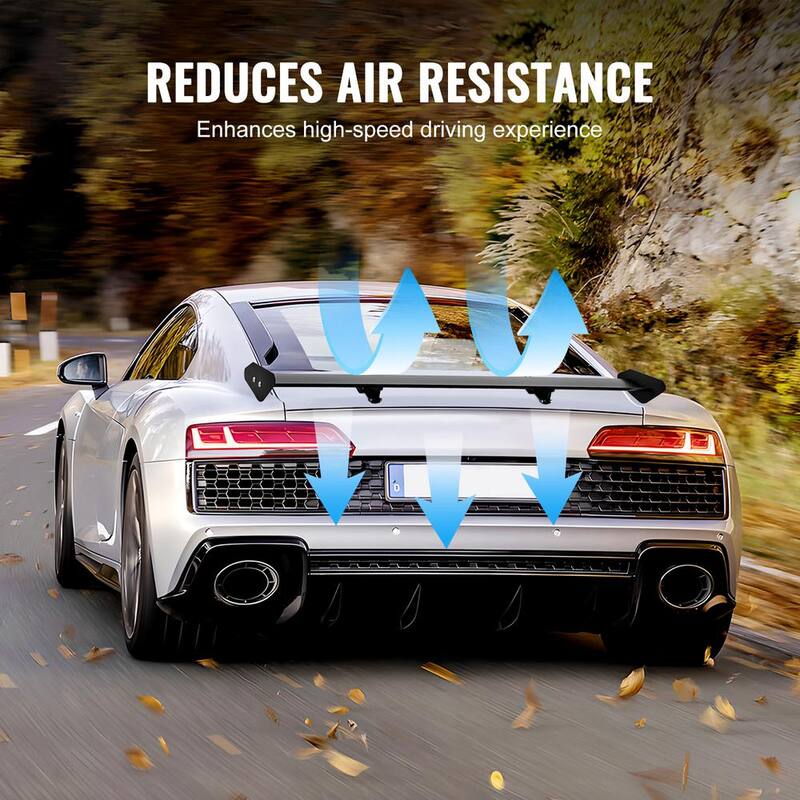 VEVOR GT Wing Car Spoiler, 43.3 in. Universal Spoiler with Single Deck, Adjustable Lightweight Aluminum, Car Rear Spoiler Wing - TYXWYLHJLHJDFLMB1V0-0807