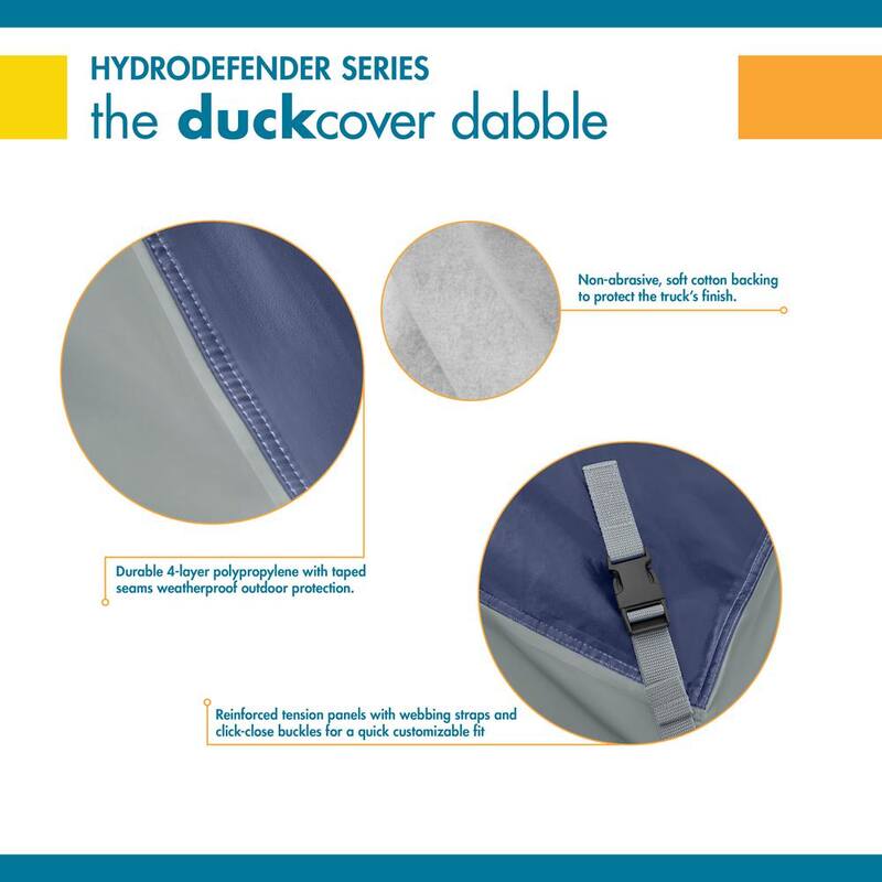 Classic Accessories Duck Covers HydroDefender 236 in. L x 72 in. W x 65 in. H Weatherproof Truck Cover fits Standard Cab Short Bed Trucks - A5T236