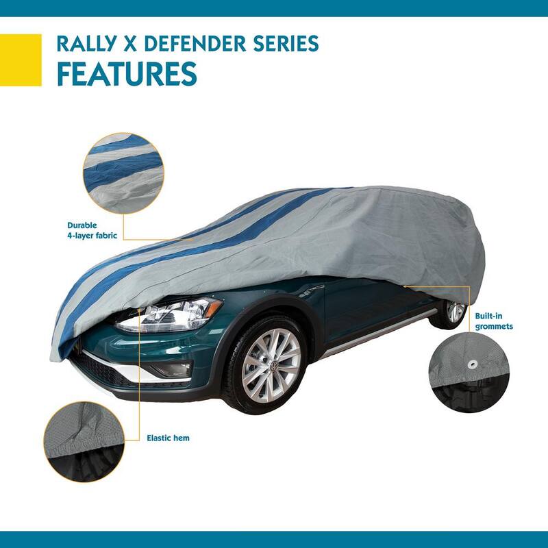 Duck Covers Rally X Defender 216 in. L x 70 in. W x 60 in. H Station Wagon Car Cover - A4SW216
