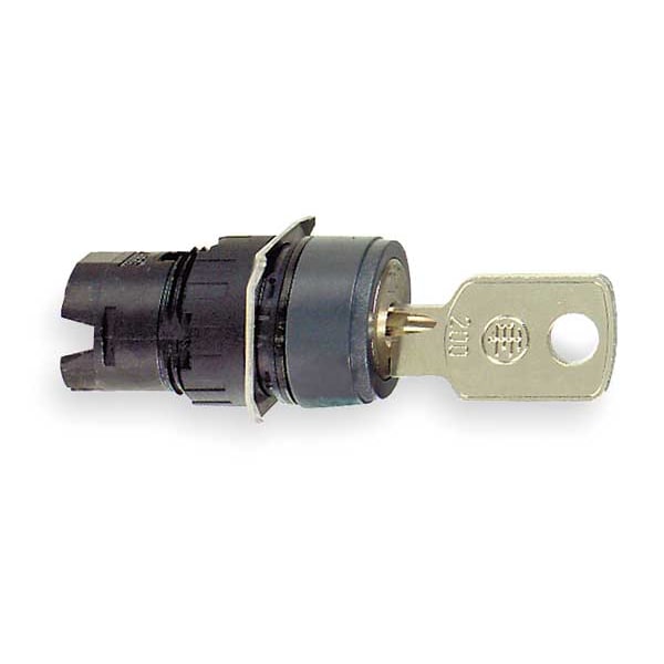 Interruptor selector Schneider Electric no iluminado, 16mm, 2 posiciones, con llave - ZB6AGC