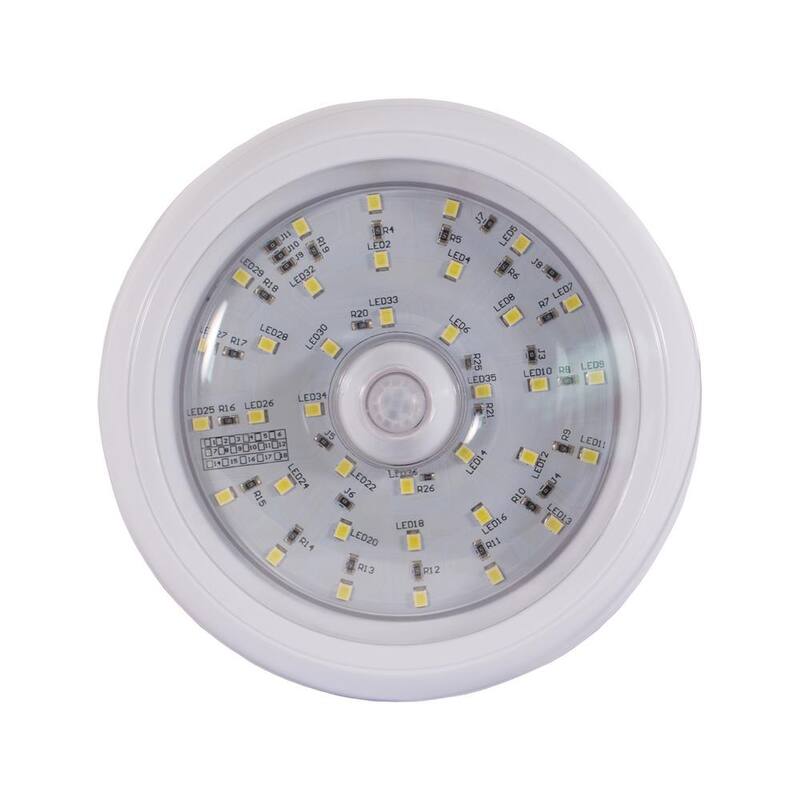 Buyers Products Company 5 in. LED Ceiling Interior RV Trailer Motion Sensor Dome Light - 5625338