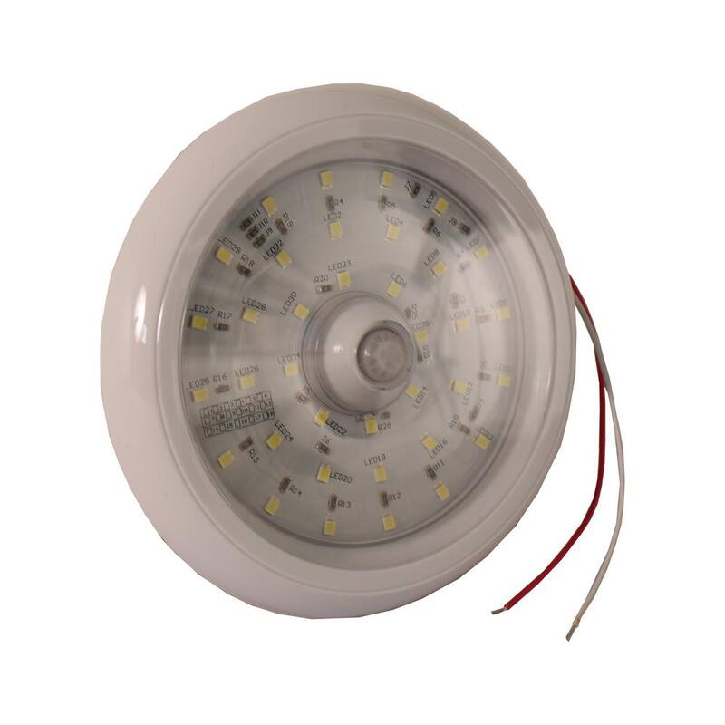 Buyers Products Company 5 in. LED Ceiling Interior RV Trailer Motion Sensor Dome Light - 5625338
