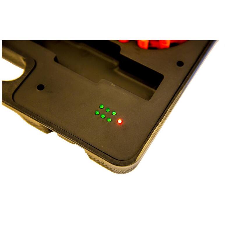 Buyers Products Company 6-pc 4 in. LED Emergency Road Flares Safety Flashing Warning Lights w/ Charging Case - 8891018