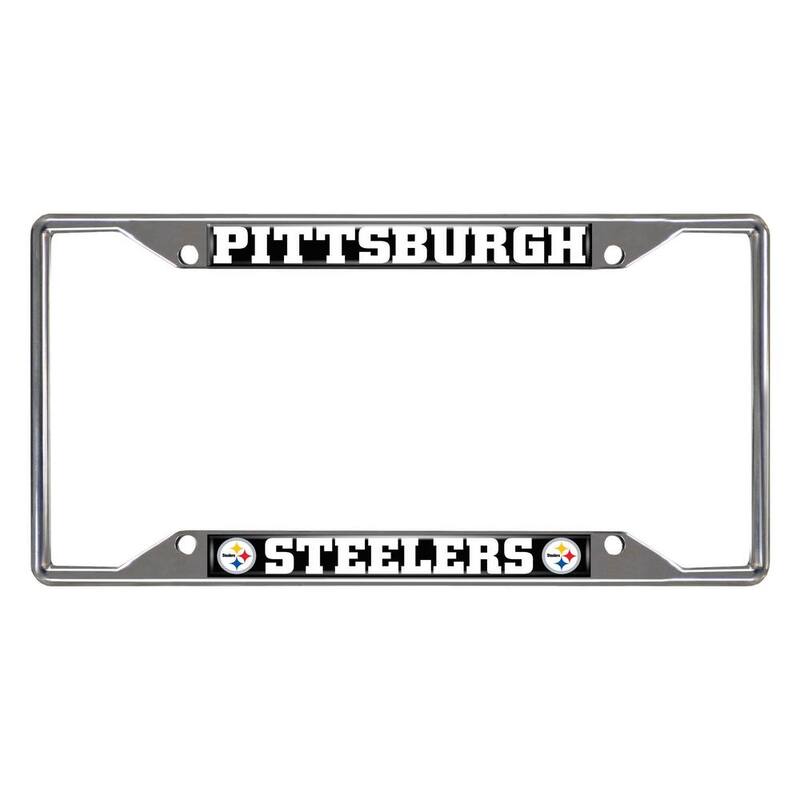FANMATS NFL - Pittsburgh Steelers Chromed Stainless Steel License Plate Frame - 17212