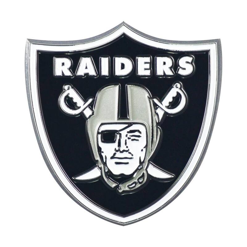 FANMATS NFL - Las Vegas Raiders 3D Molded Full Color Metal Emblem - 22596
