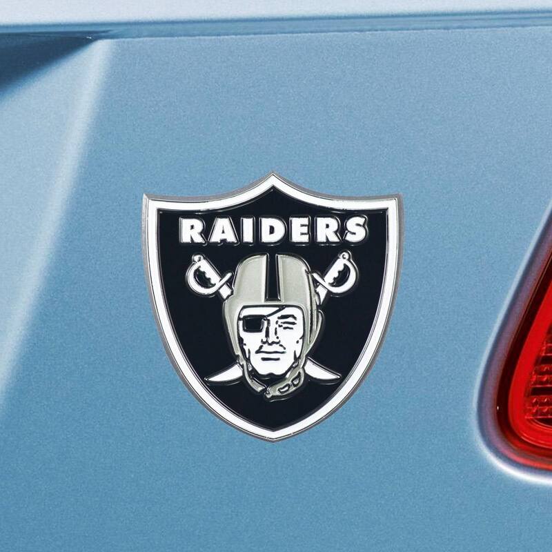 FANMATS NFL - Las Vegas Raiders 3D Molded Full Color Metal Emblem - 22596