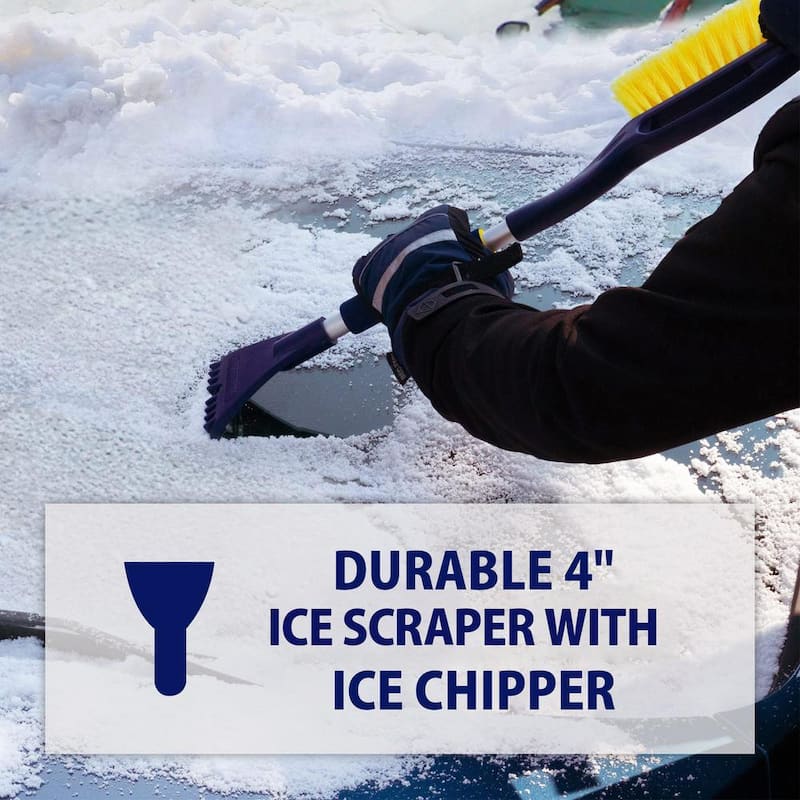 Michelin Heavy Duty 25 in. Snow Brush with Ice Scraper, Ergonomic Dual Handle Design - 19150-9