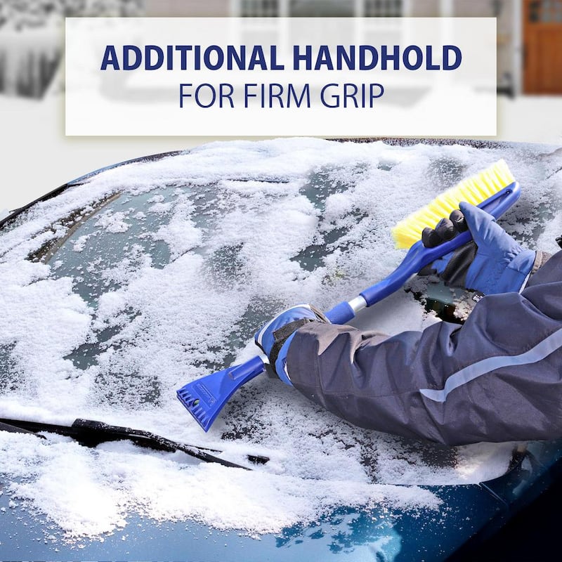 Michelin Heavy Duty 25 in. Snow Brush with Ice Scraper, Ergonomic Dual Handle Design - 19150-9