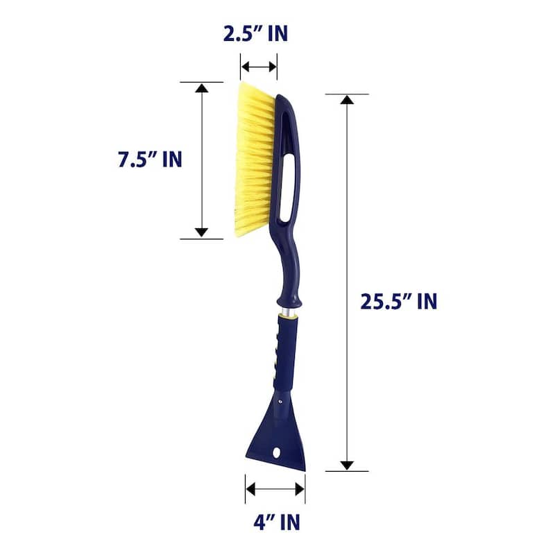 Michelin Heavy Duty 25 in. Snow Brush with Ice Scraper, Ergonomic Dual Handle Design - 19150-9