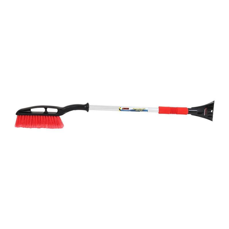 Michelin Heavy Duty 35 in. Snow Brush with Ice Scraper, Ergonomic Power Scraping Grip Design, Red/Black - 20045-4