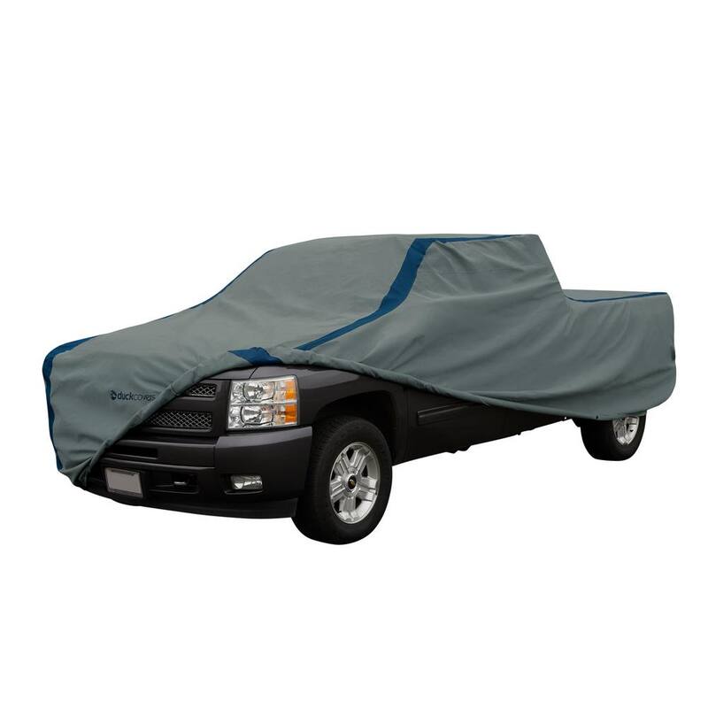 Classic Accessories Duck Covers Weather Defender 239 in. L x 68 in. W x 71 in. H Standard Bed LWBs Truck Cover with StormFlow in Grey - A3CMT241