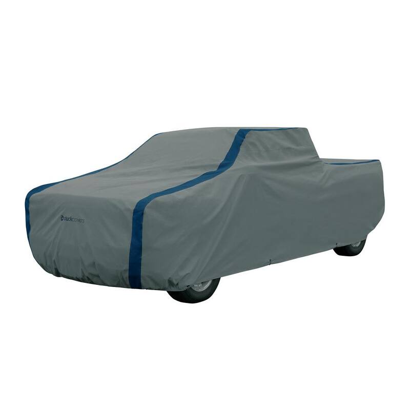 Classic Accessories Duck Covers Weather Defender 239 in. L x 68 in. W x 71 in. H Standard Bed LWBs Truck Cover with StormFlow in Grey - A3CMT241