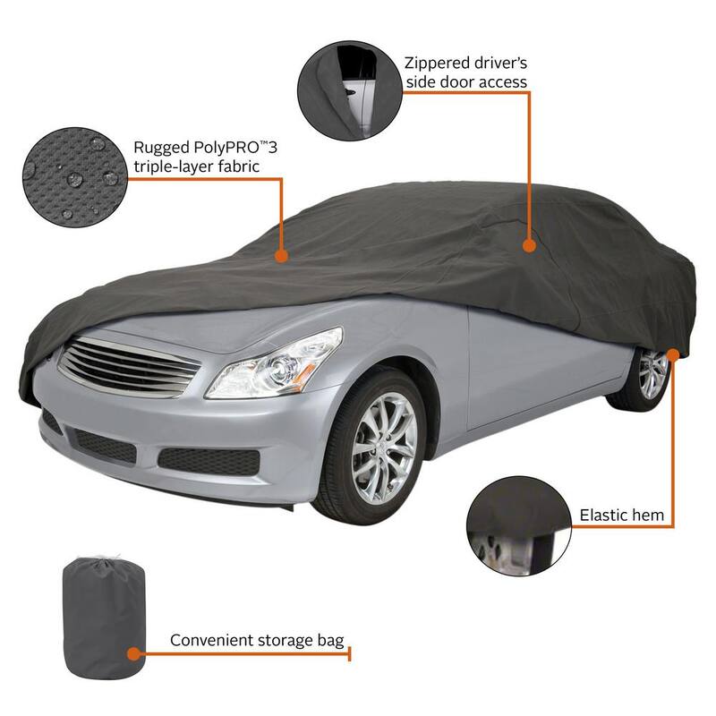 Classic Accessories PolyPro III Compact Sedan Cover - 10-016-241001-00