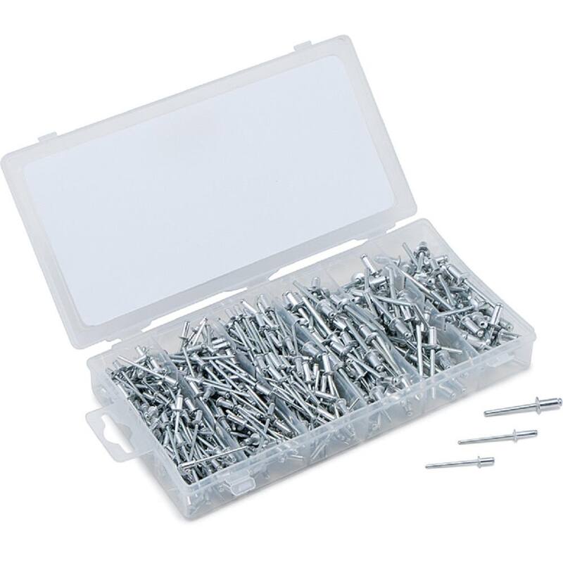 Traxion Aluminum Rivet Assortment (500-Piece) - TIT45228