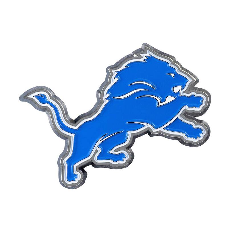 FANMATS NFL - Detroit Lions 3D Molded Full Color Metal Emblem - 22557