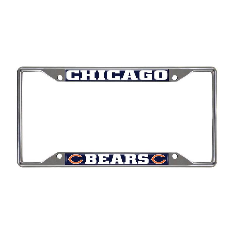 FANMATS NFL - Chicago Bears Chromed Stainless Steel License Plate Frame - 15031