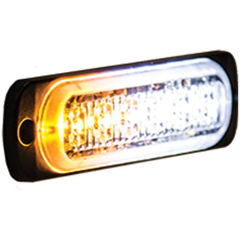 Buyers Products Company 4.5 in. Emergency Warning Flash Truck Strobe Light Amber/Clear - 8891902