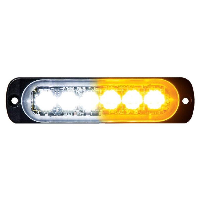 Buyers Products Company 4.5 in. Emergency Warning Flash Truck Strobe Light Amber/Clear - 8891902