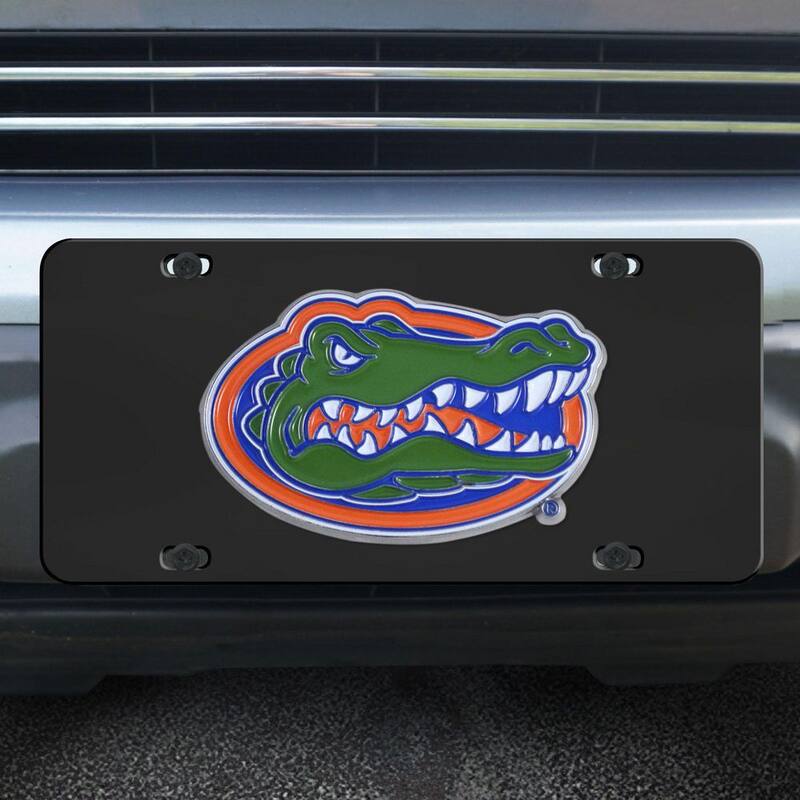 FANMATS Florida Gators 3D Black License Plate - 33619