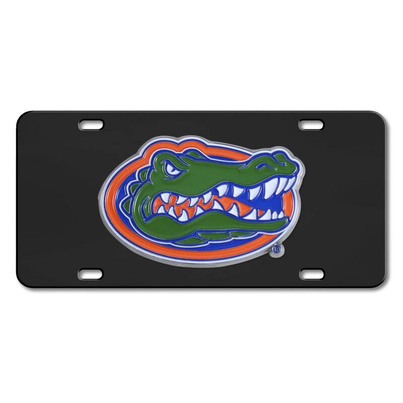 FANMATS Florida Gators 3D Black License Plate - 33619