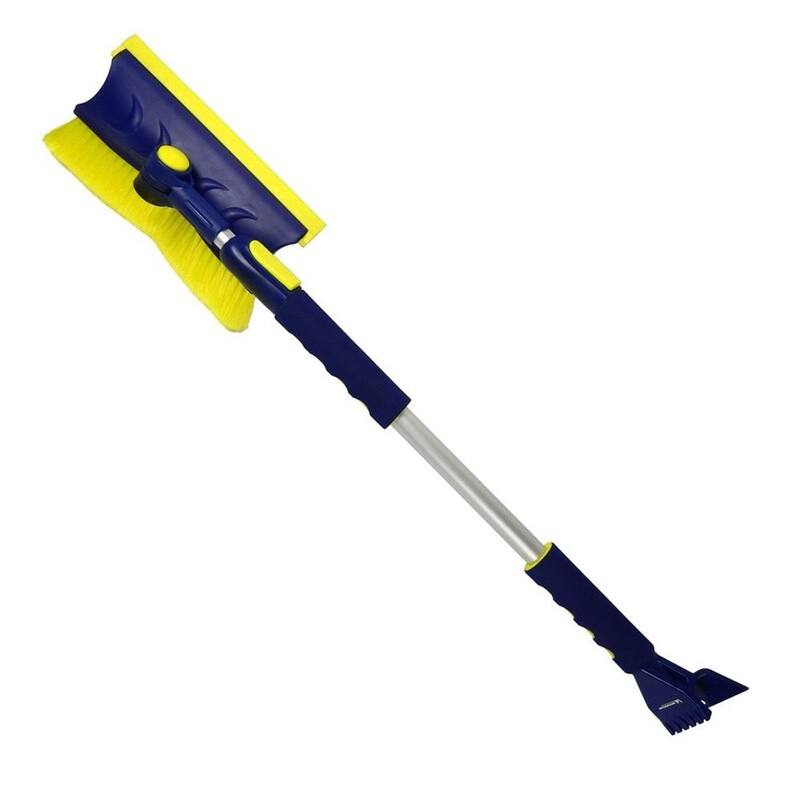Michelin Colossal Extendable 34-49 in. Swivel Head Snow Brush with Ice Scraper and Squeegee - 2 Pack - 19199-8