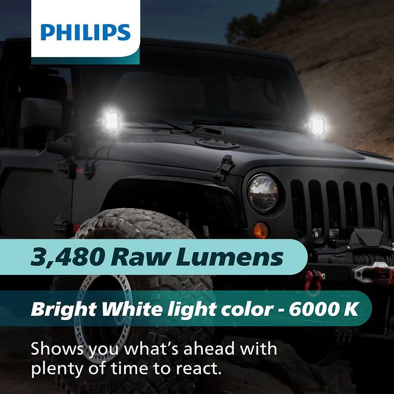 Philips Ultinon Drive LED Pod 3 in. Cube Spot - UD5001CX1