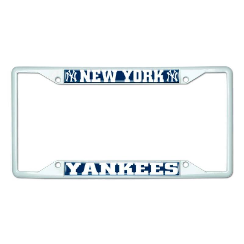 FANMATS Universal Fit MLB - New York Yankees License Plate Frame - White - 43838