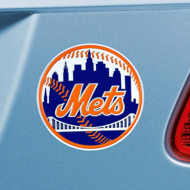 FANMATS MLB - New York Mets 3D Metal Color Emblem - 26646