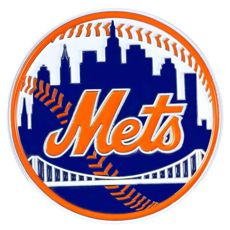 FANMATS MLB - New York Mets 3D Metal Color Emblem - 26646