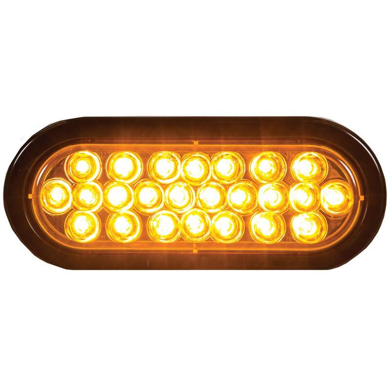 Buyers Products Company LED 6 in. Oval Strobe Light, Amber - SL65AO