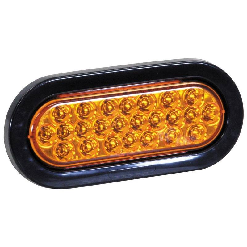 Buyers Products Company LED 6 in. Oval Strobe Light, Amber - SL65AO