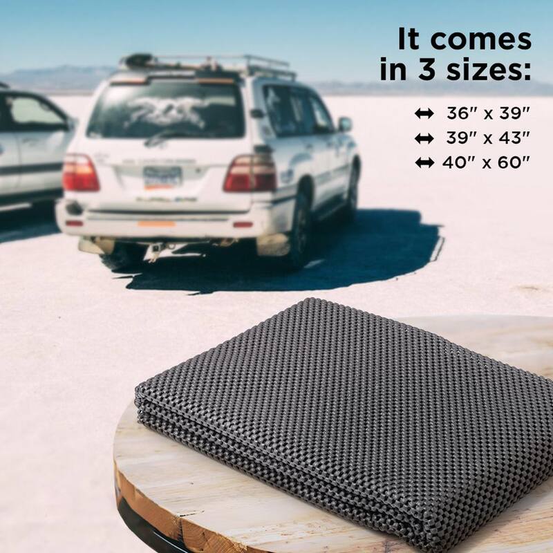 Mockins 40 in. x 60 in. Protective Black Car Roof Mat with Strong Grip and Extra Cushioning - MA-61