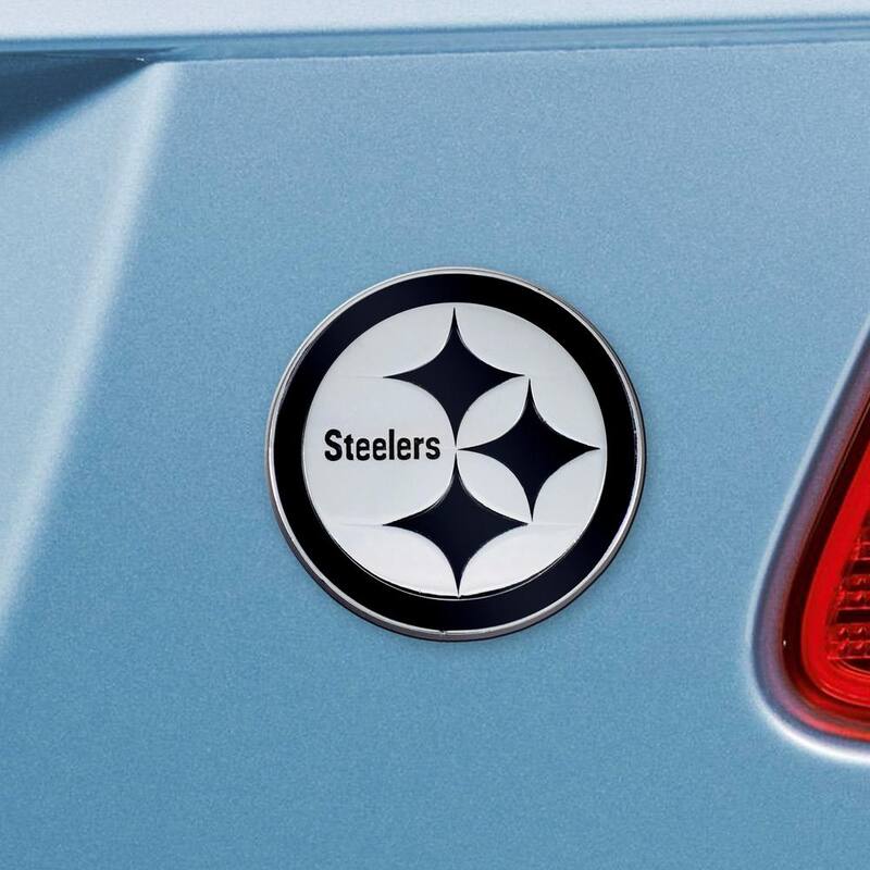 FANMATS NFL - Pittsburgh Steelers Chromed Metal 3D Emblem - 20866