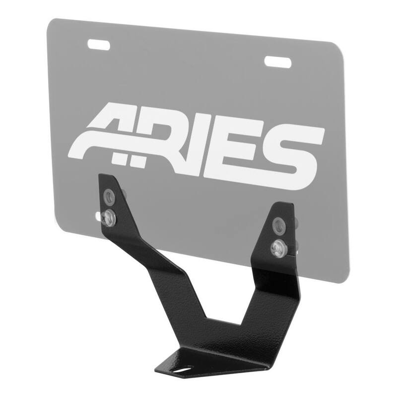 Aries 3" Bull Bar License Plate Bracket - 35-0000