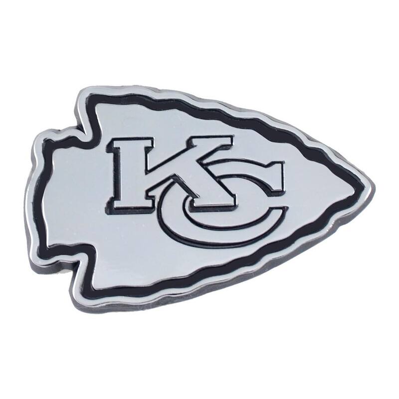 FANMATS NFL - Kansas City Chiefs Chromed Metal 3D Emblem - 21375