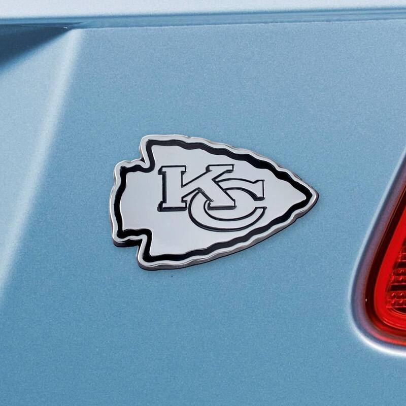 FANMATS NFL - Kansas City Chiefs Chromed Metal 3D Emblem - 21375